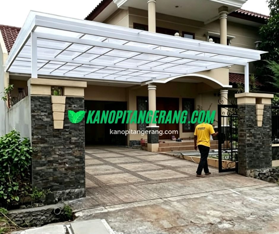 Kanopi Kaca Carport Minimalis
