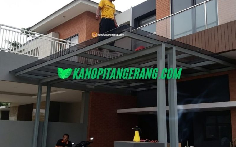 Kanopi Kaca Rangka WF