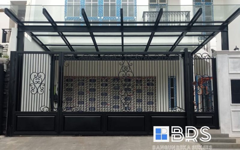 Kanopi Kaca Tiang WF150
